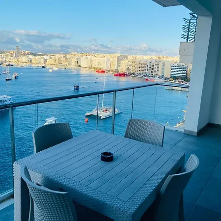 Seaview & Seafront- 9, 49 Tigne Point Mansions