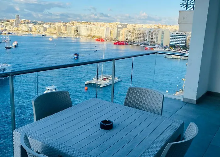 Seaview & Seafront- 9, 49 Tigne Point Mansions